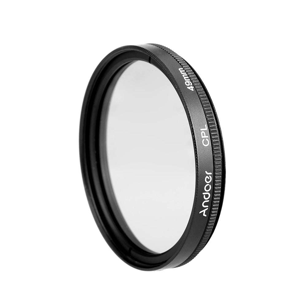 Andoer 49mm Digital Slim CPL Circular Polarizer Polarizing Glass Filter for Canon Nikon Sony DSLR Ca