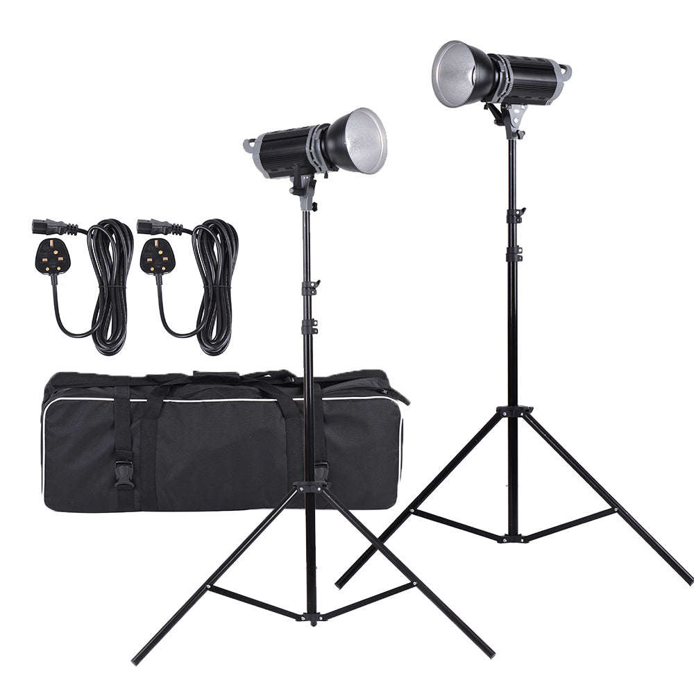 Photo Studio Kit Set Backdrop Stand with Storage Bag Black White Nonwoven Backdrops and Mini Clips