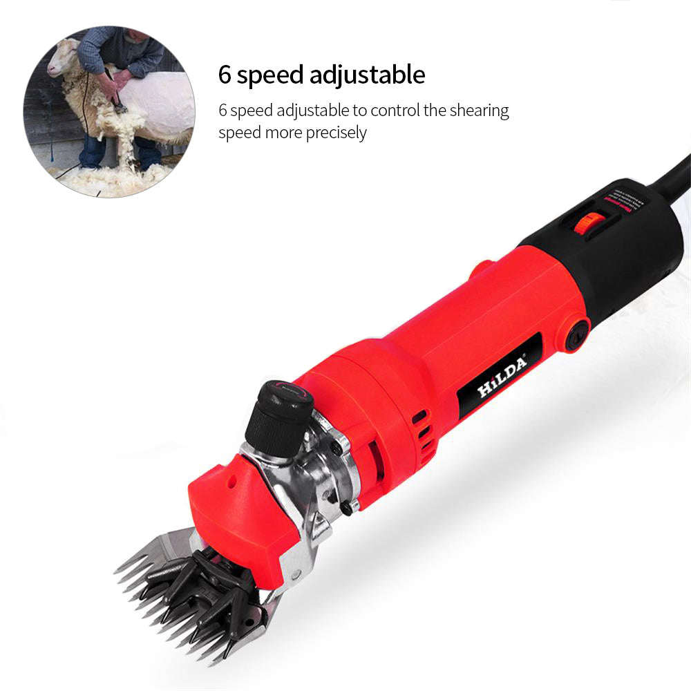 680W 220V 6-Gear Speed Electric Sheep Goat Shearing Machine Trimmer Tool Wool Scissor Cut Machine Wi
