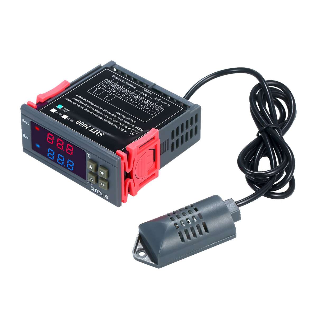 Digital Display Temperature&Humidity Controller Thermoregulator Thermostat Humidistat Theromet