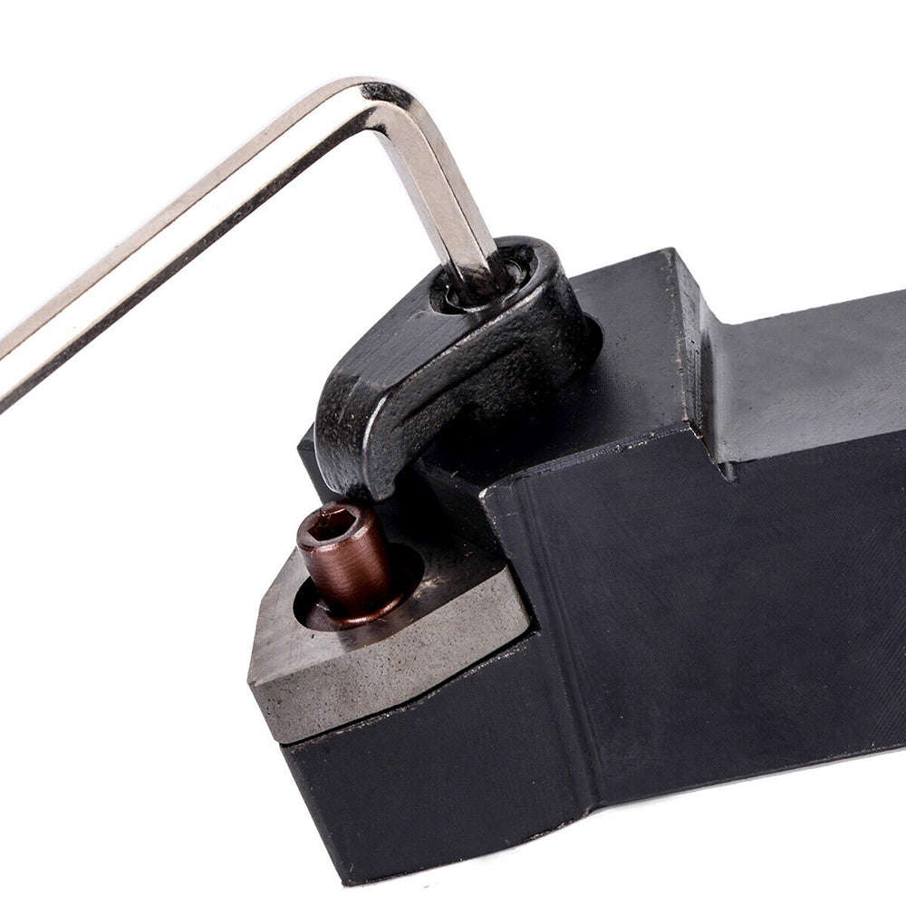 MWLNR2020K08 Holder + 10Pcs WNMG080404 Carbide Inserts + Wrench for Lathe Turning