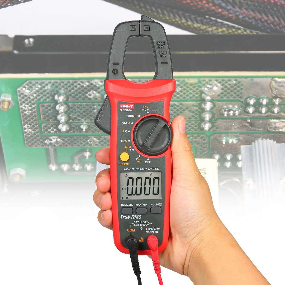 UNI-T UT204+ 6000 Counts Digital Clamp Meter True RMS Multimeter Clamp Ammeter Voltage Meter N