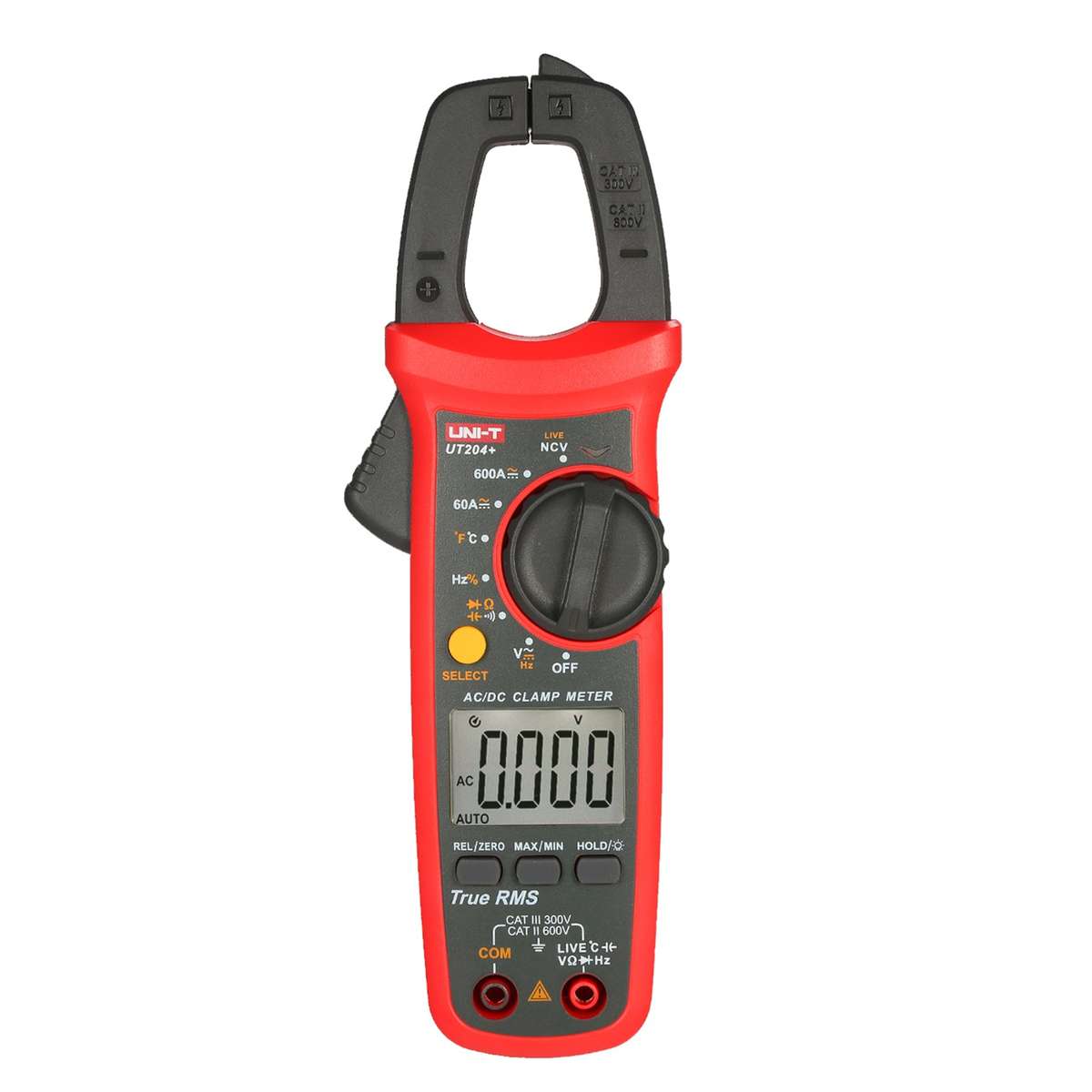 UNI-T UT204+ 6000 Counts Digital Clamp Meter True RMS Multimeter Clamp Ammeter Voltage Meter N