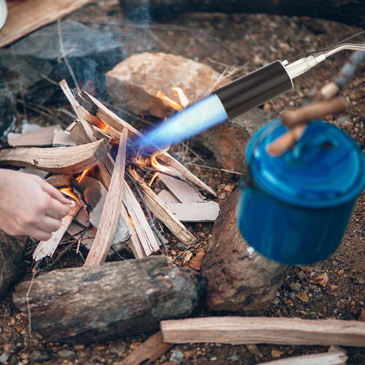 Propane Torch Weed Burner with Electronic Ignition Switch 6.6ft Hose for Ice Snow Melting Lawn Garde