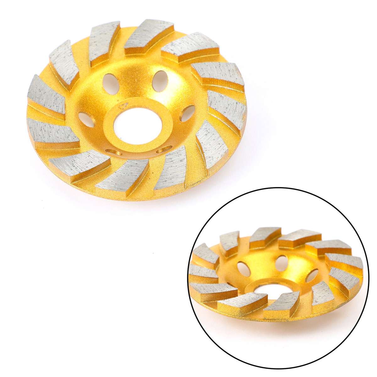 4in Diamond Segment Grinding Wheel Angle Grinder Disc for Granite Stone Marble Masonry Concret