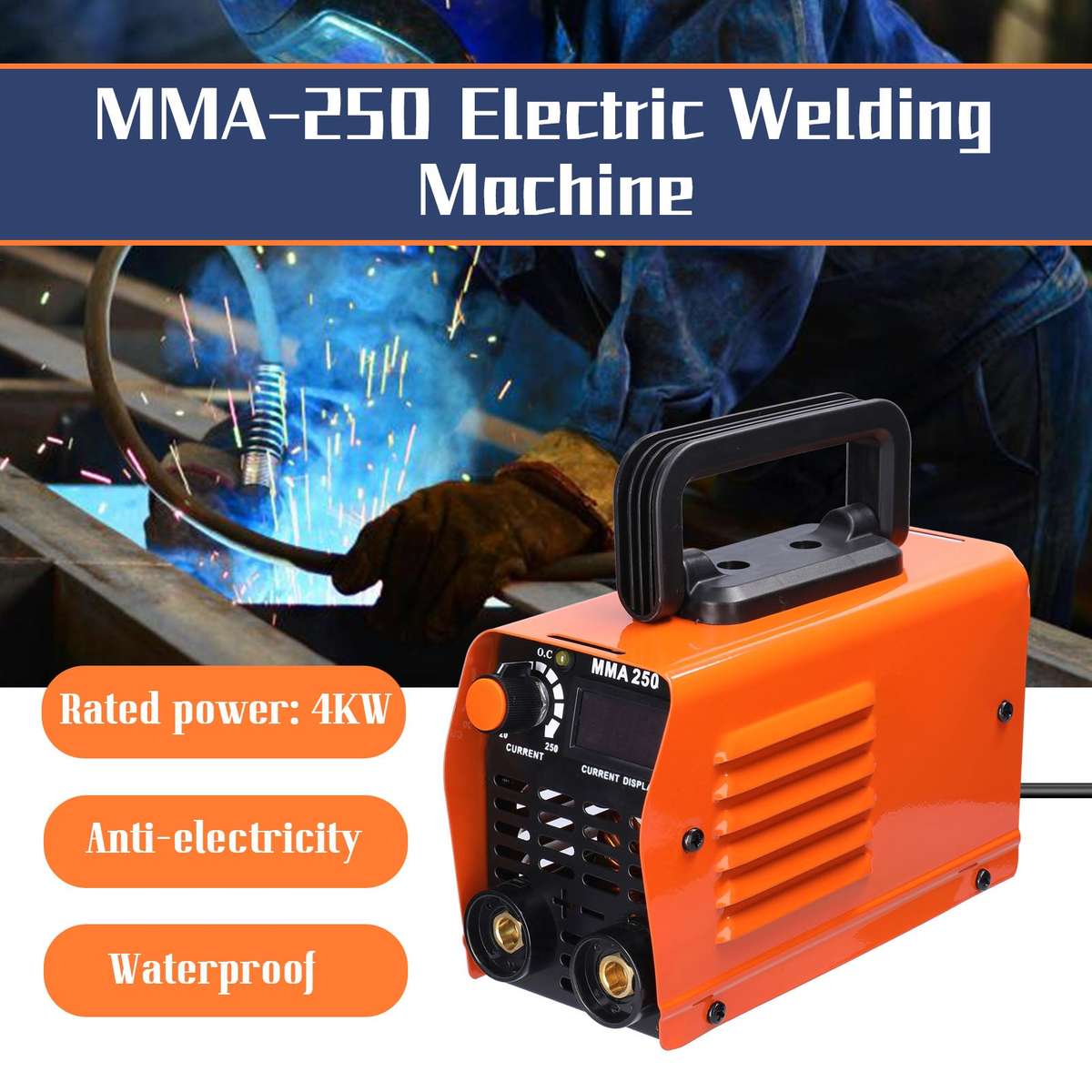 MMA-250 Electric Welding Machine Household Mini Manual Welding Machine Direct Current Welding Machin