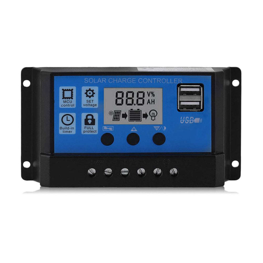 100A Solar Panel Controller Solar Recharger Controller LCD Display Screen Street Lamp System R