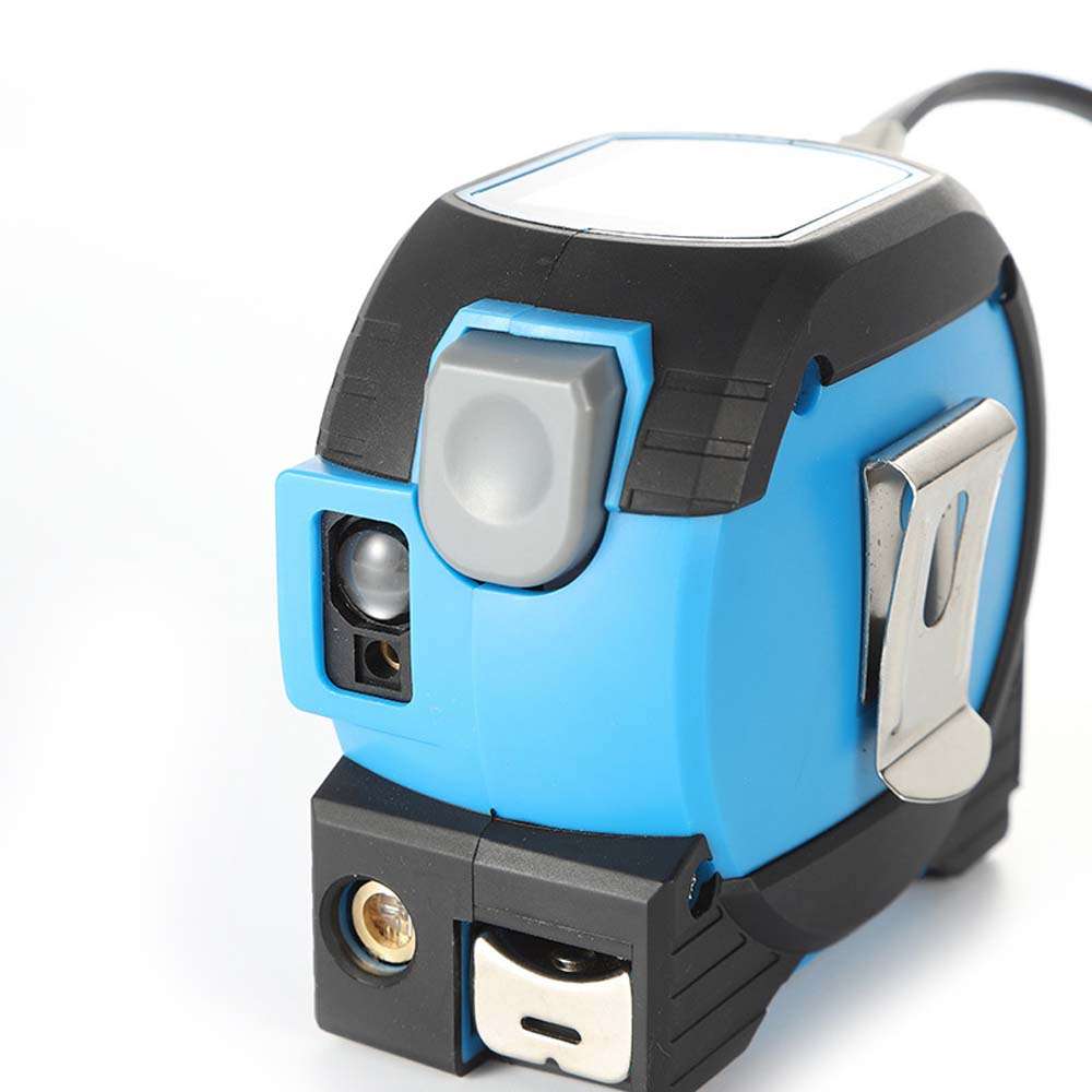 3in1 Laser Rangefinder 5m Tape Measure Ruler LCD Display with Backlight Distance Meter Buildi