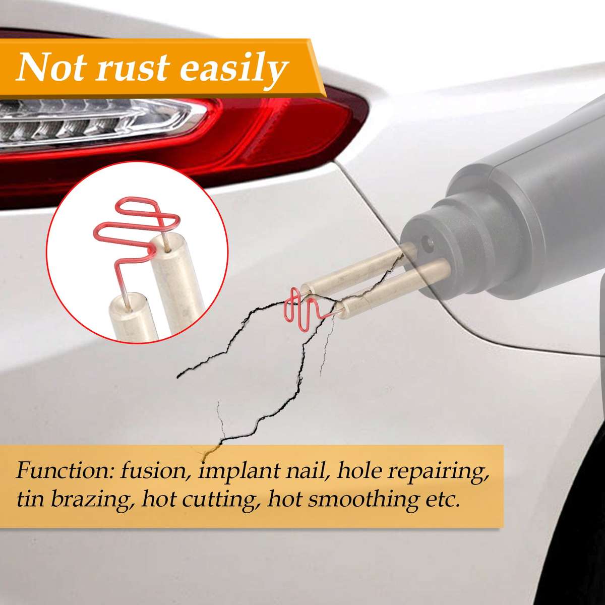 500pcs Car Bumpers Welding Wire for Plastics Welding Machine Plastics Welders Studs Plastics A