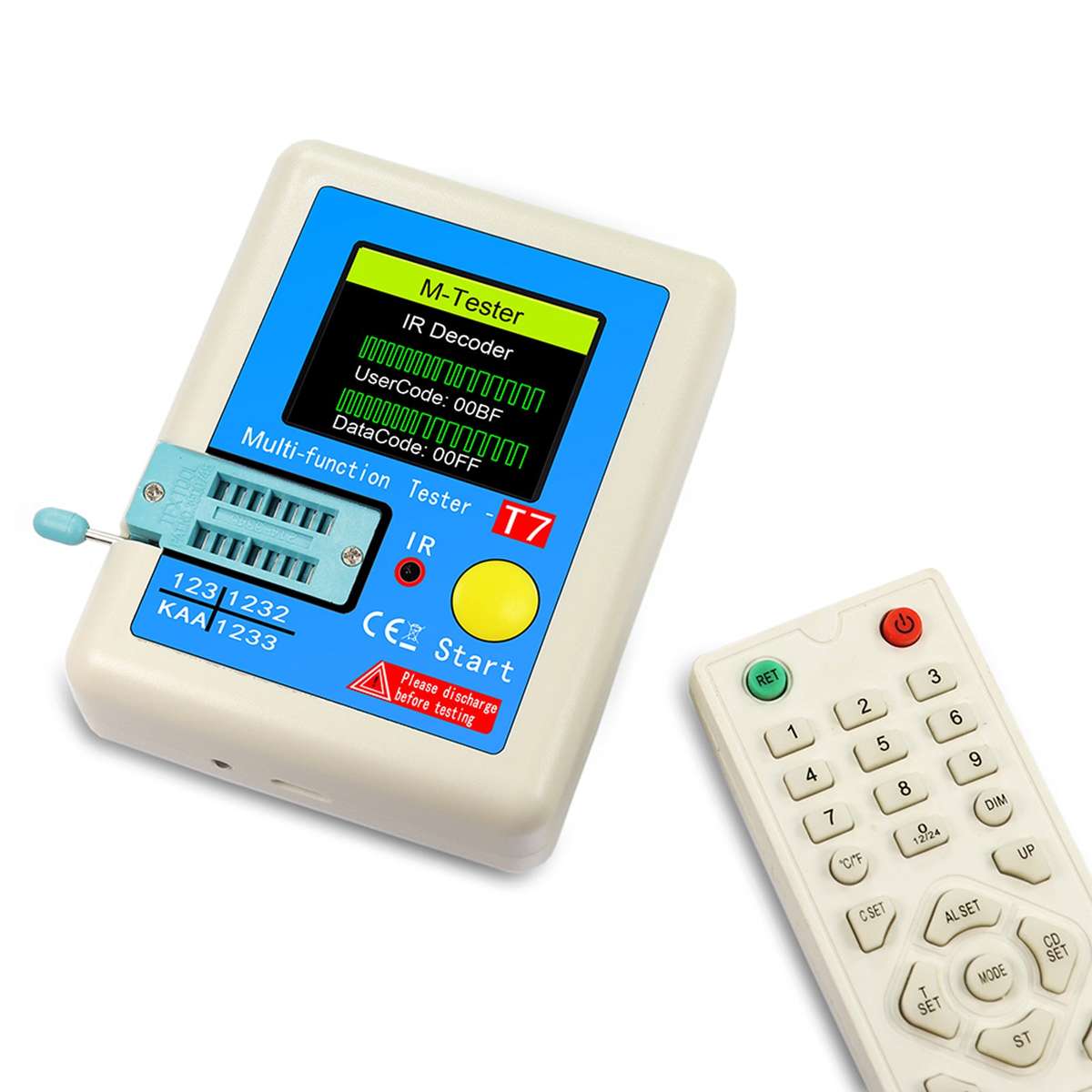 Transistor Meter LCR-T7 Multi-Function Capacitance Resistance Tester Full Color Display Transi