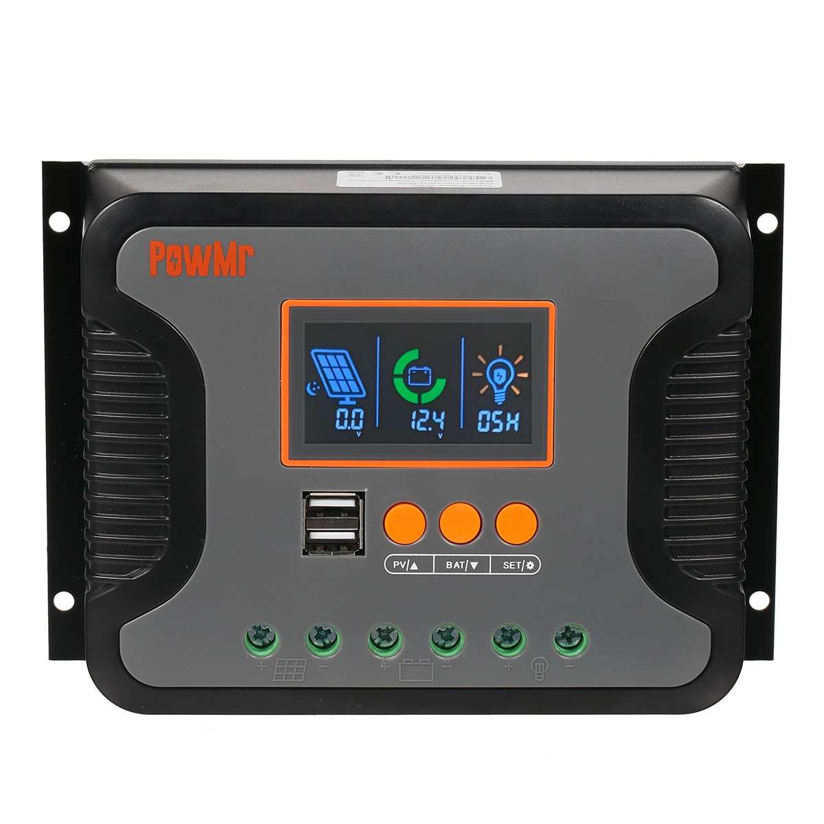 80A Solar Power Controller PWM Battery Charging Controller 12V-48V Lithium Battery Solar Charg