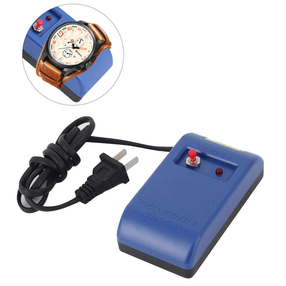 Watch Repair Screwdriver Jewelry Tweezers Electrical Demagnetizer Demagnetize Tool Degausser