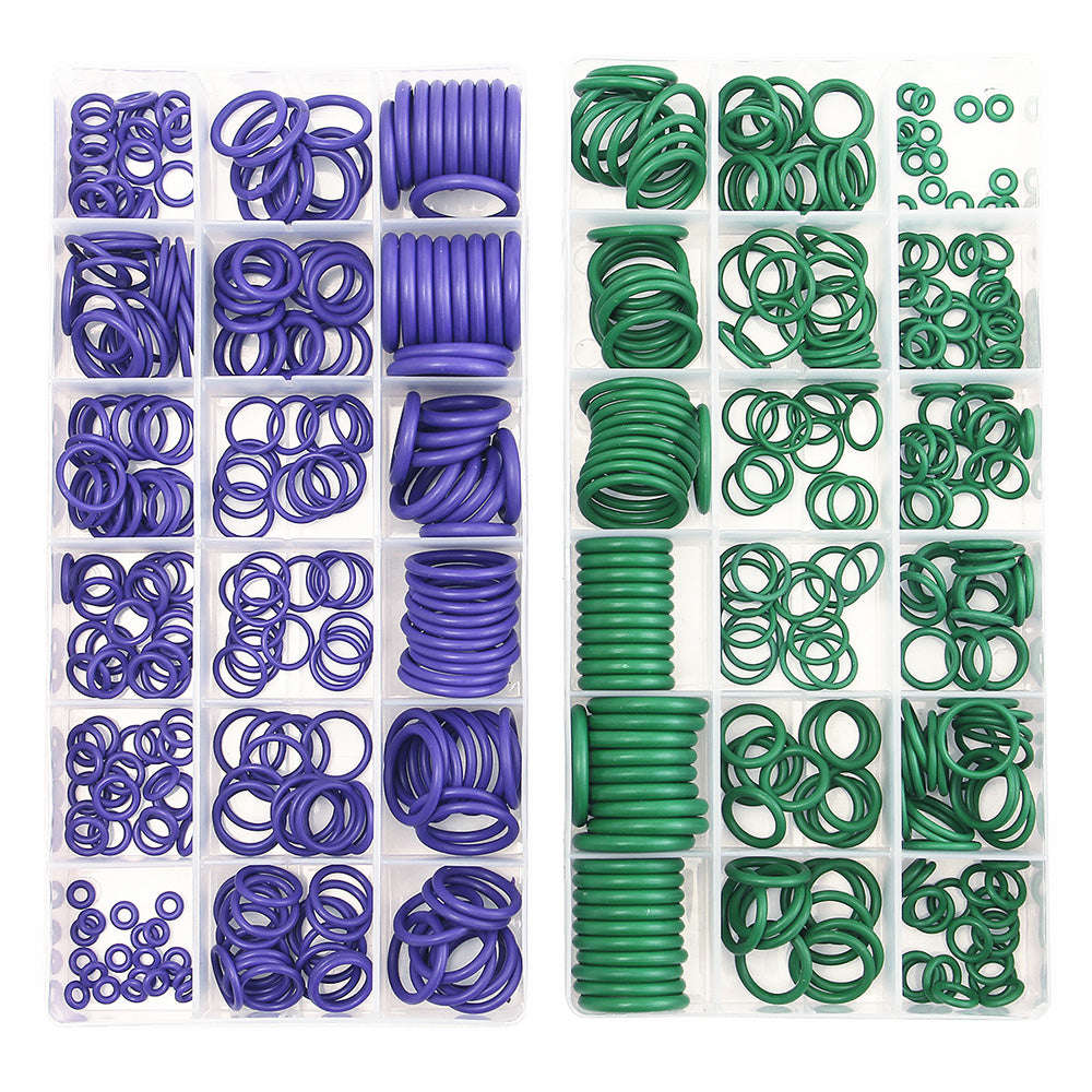 Rubber O-Ring 270Pcs R134A Car Airconditioning Sealing Set Rubber O-Ring Washer Seals with Pl