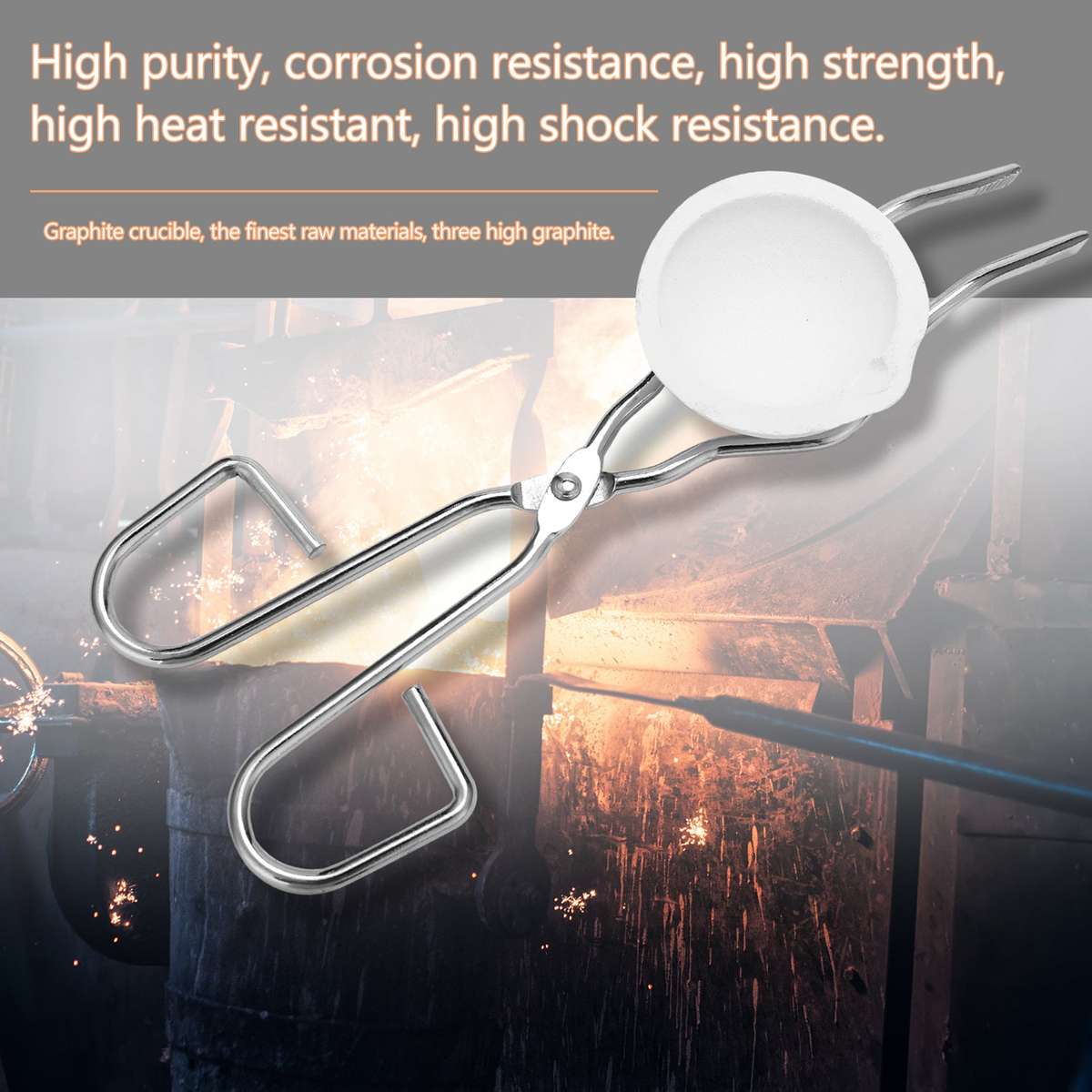 6 Pcs Torch Melting Silver Graphite Crucible Kit Graphite Crucible Cup Tongs Melting Bowl Graphite S