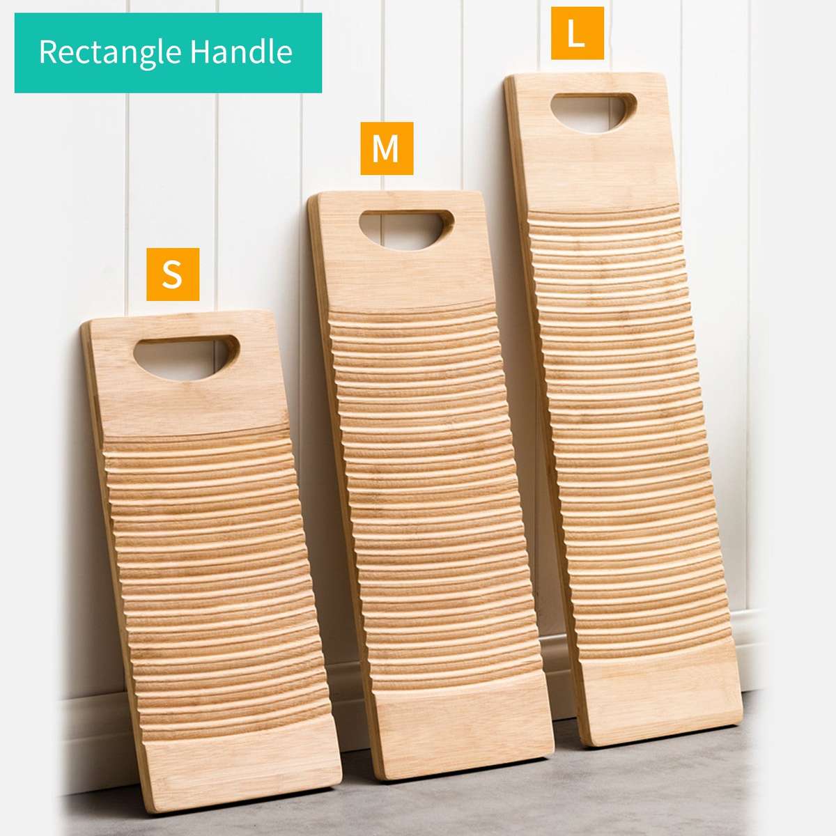 Available Wood Washboard Washing board with Rectangle Handle Hand Percussion Hand Wash Board for Hom