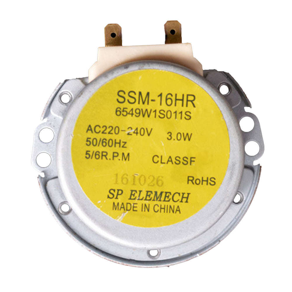 SSM-16HR AC220-240V 3W 50/60Hz 6549W1S011S Turntable Synchronous Motor Replacement for LG Microwave