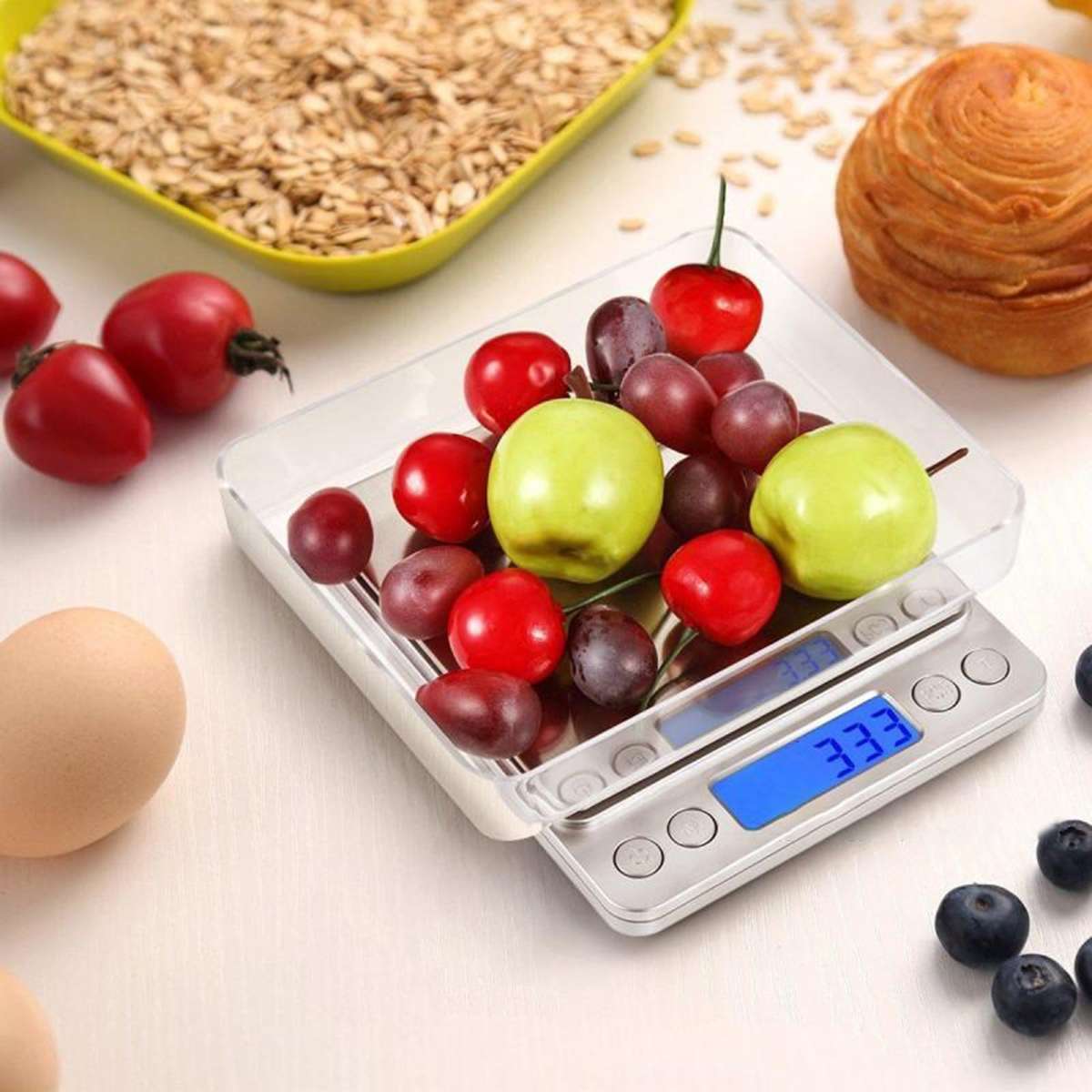 1kg/0.1g Accurate Electrical Kitchen Scale,Coffee Scale Food Weight Postal Scales