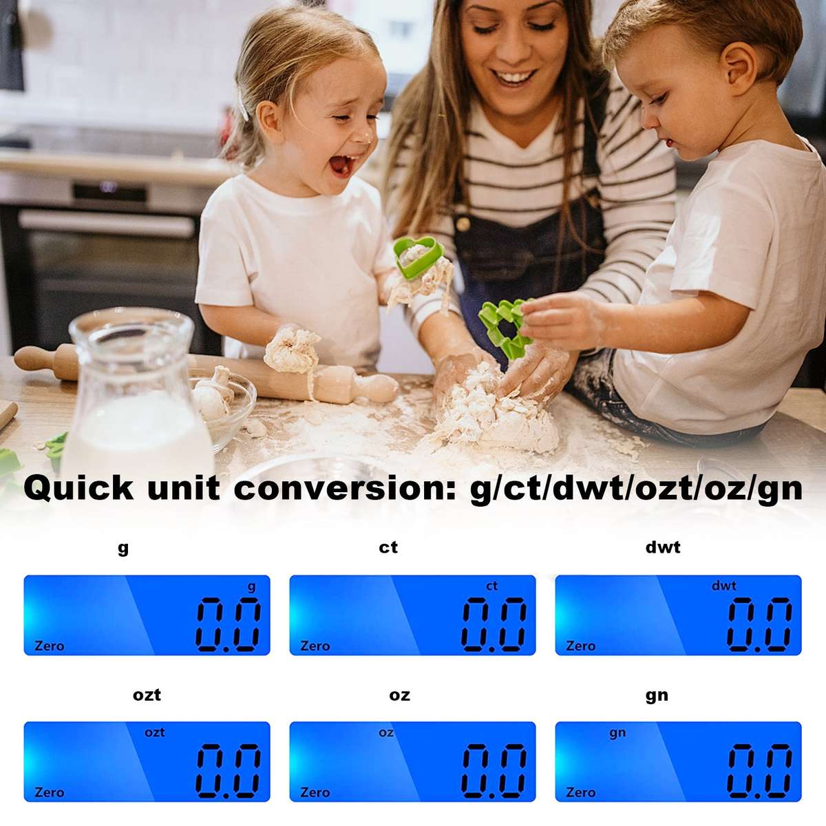 1kg/0.1g Accurate Electrical Kitchen Scale,Coffee Scale Food Weight Postal Scales