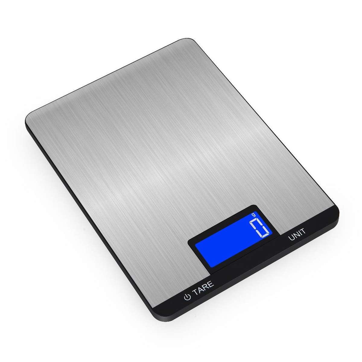 Digital Food Scale 15kg/33lb Rechargeable Digital Kitchen Scale with LCD Display Touch Buttons 7 Uni