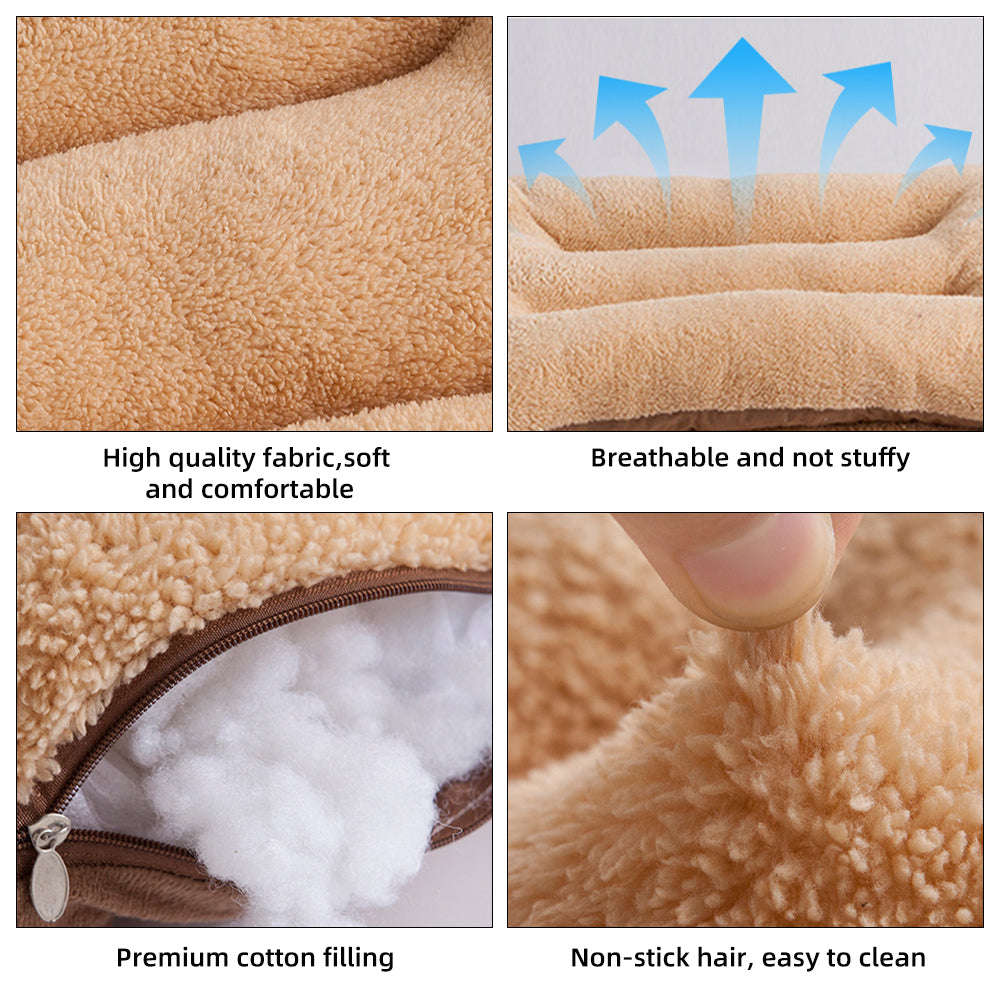 Rabbit Feeder Bags Guinea Pigs Hay Bag Long Wear Feeder Bag Hanging Feeding Device with 4 Hol