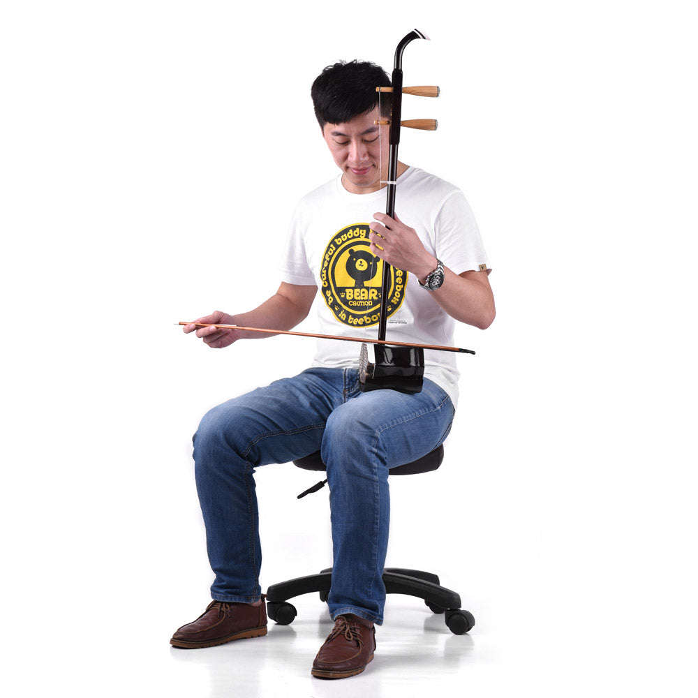 Solidwood Erhu Chinese 2-string Violin Fiddle Stringed Musical Instrument Dark Coffee