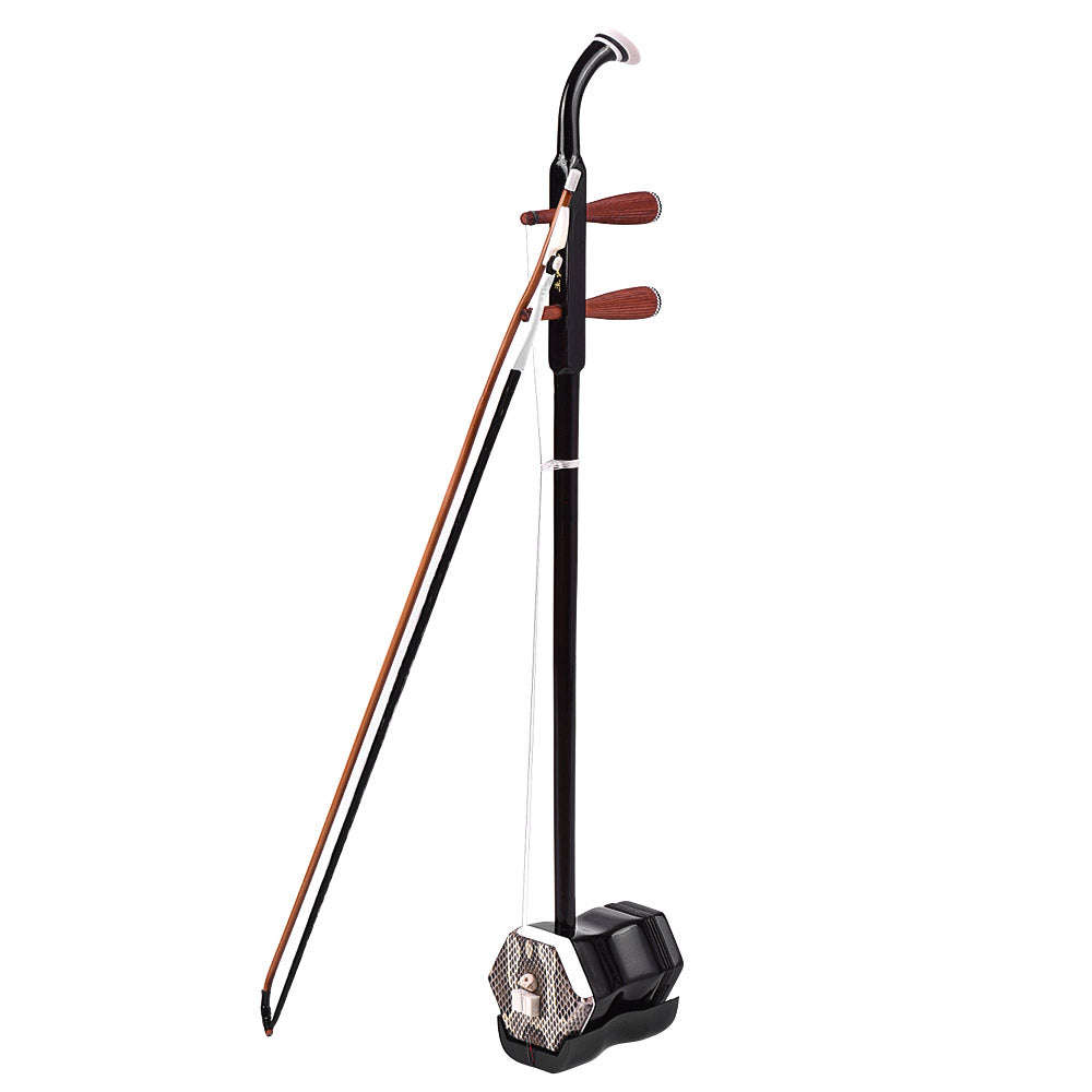 Solidwood Erhu Chinese 2-string Violin Fiddle Stringed Musical Instrument Dark Coffee
