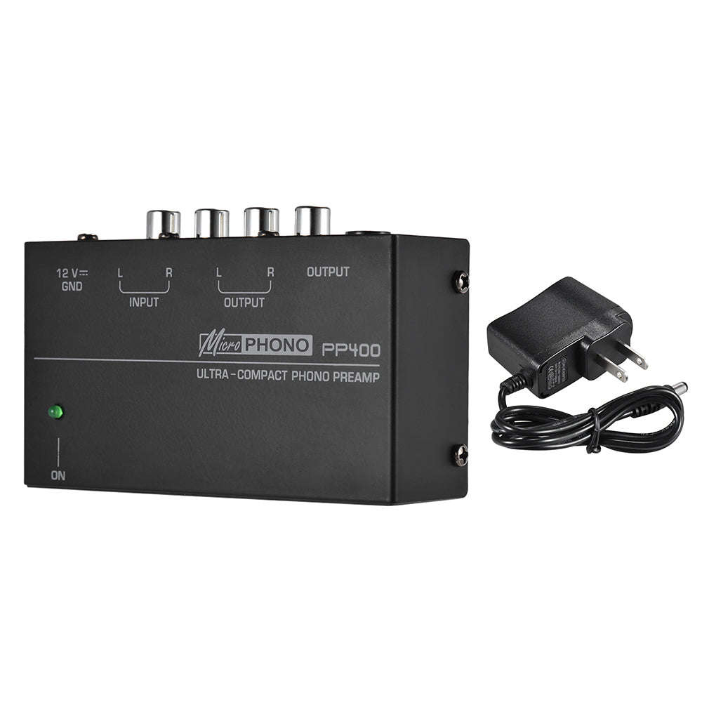 Ultra-compact Phono Preamp Preamplifier with RCA 1/4" TRS Interfaces