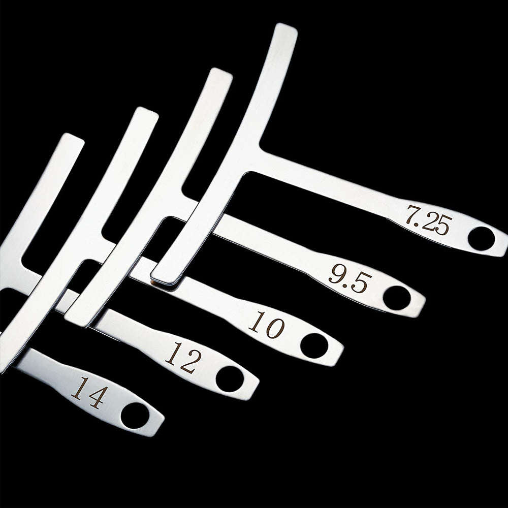 9pcs Stainless Steel Understring Radius Gauge For Guitar Bass Setup Luthier Tool
