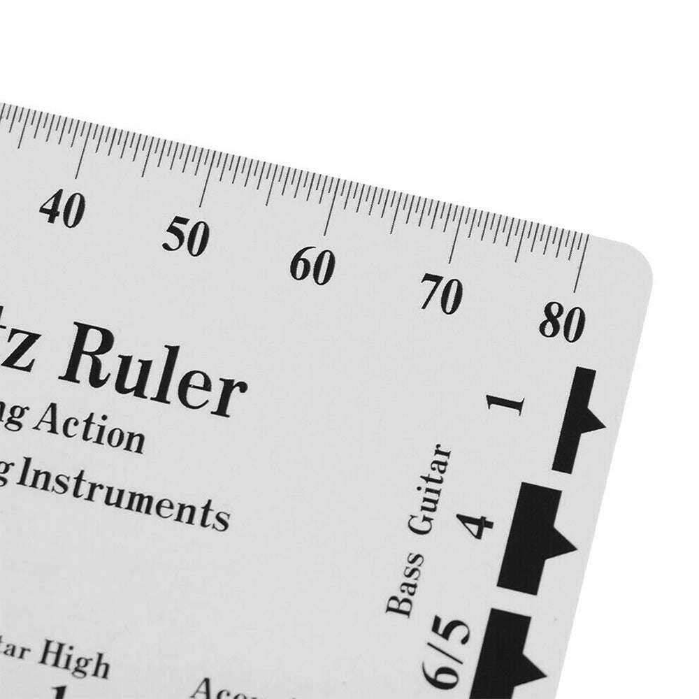 Guitar String Action Gauge String Pitch Ruler Card Luthier Tool Ruler Guitar Measuring Tool f