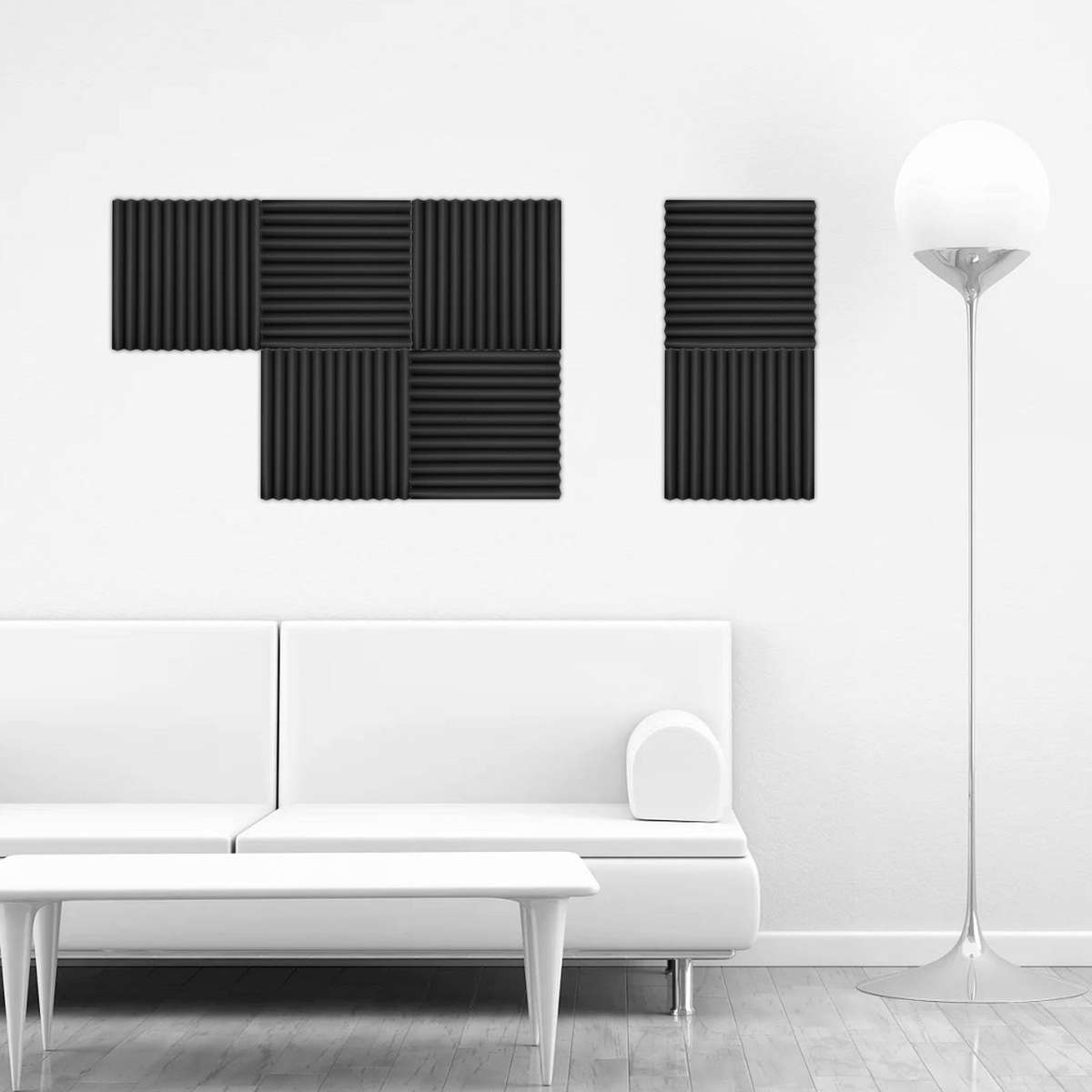 24pcs/pack Studio Acoustic Foams Sound Insulation Foam Sound Absorbing Panels Soundproof Spon