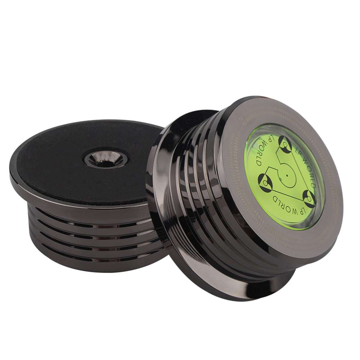 Record Weight Stabilizer 50Hz Bubble Level Speed Detection Turntable LP Disc Stabilizer Clamp