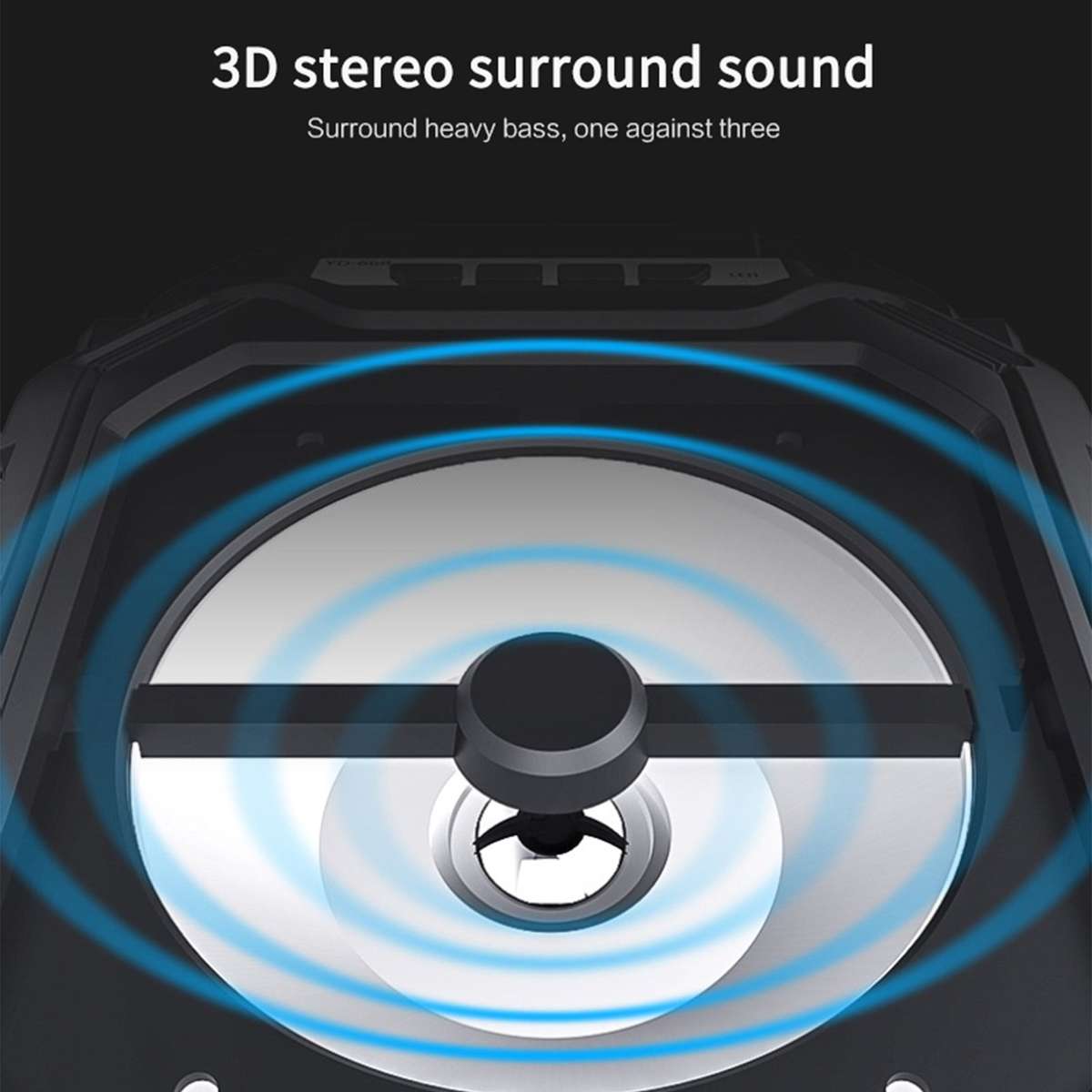 Portable BT Karaoke Machine Rechargeable Cordless Outdoor Speaker Battery Powered with Microp