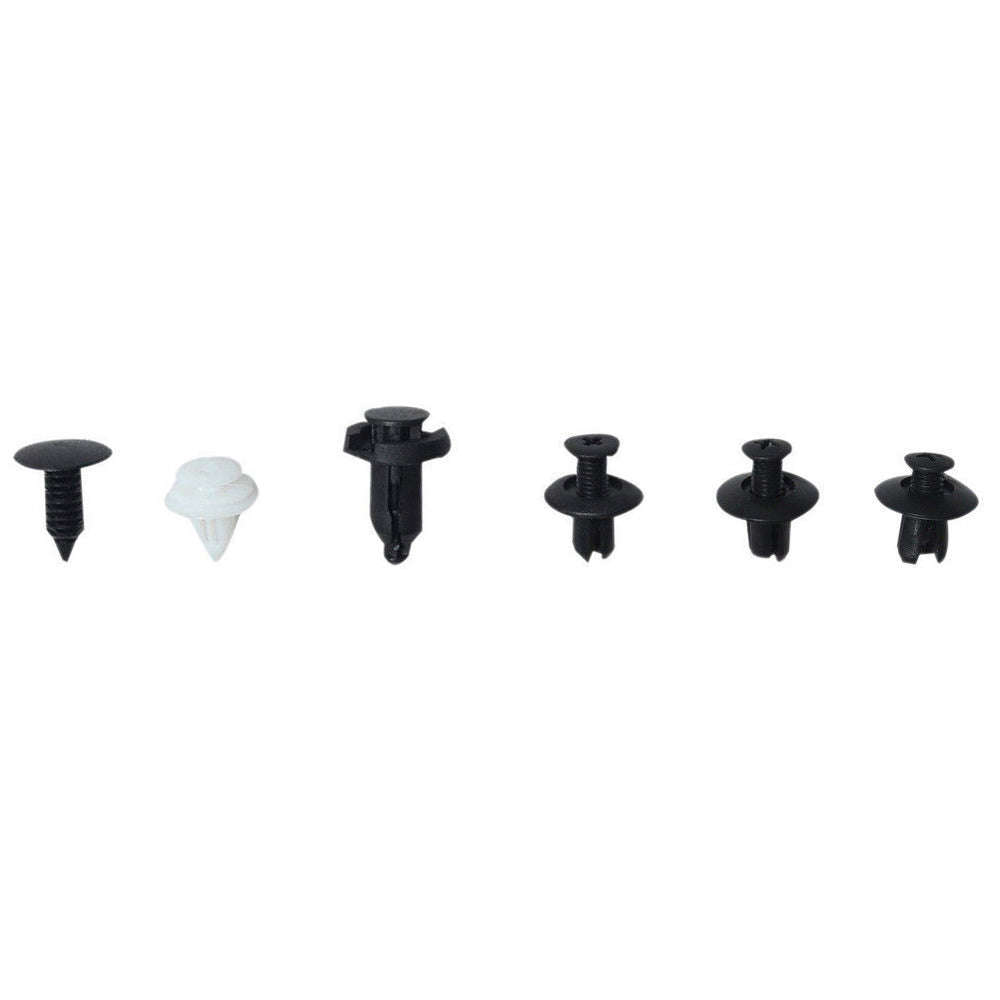 100 Pcs Car Retainer clips Body Plastic Rivets Fasteners Push Bumper Door Trim Panel Screws with Rem