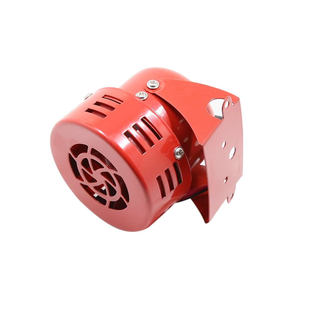 Loud Sound Horn 12V 105dB Electric Car Driven Brake Motor Air Raid Siren Horn Alarm Loud 50s Red for