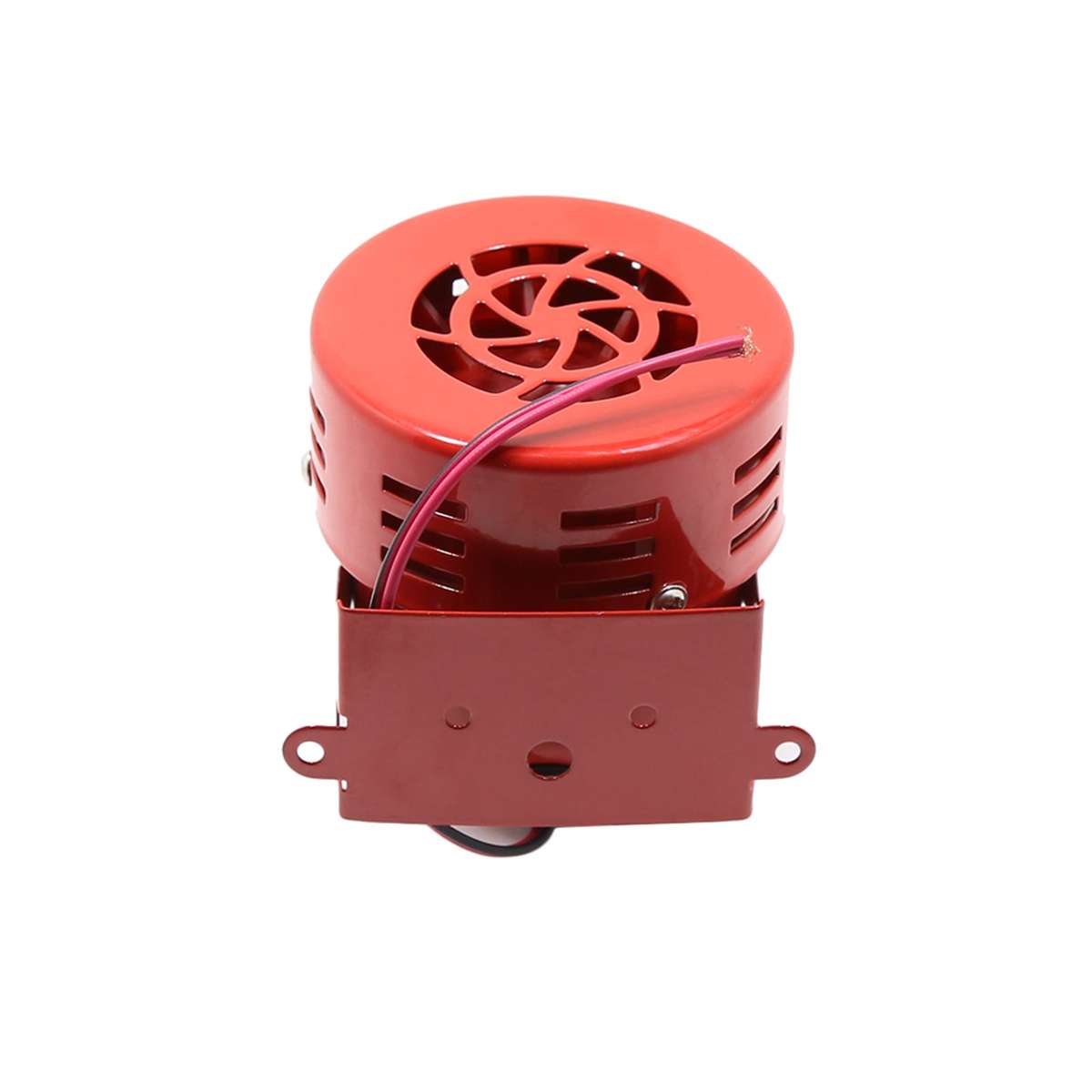 Loud Sound Horn 12V 105dB Electric Car Driven Brake Motor Air Raid Siren Horn Alarm Loud 50s Red for