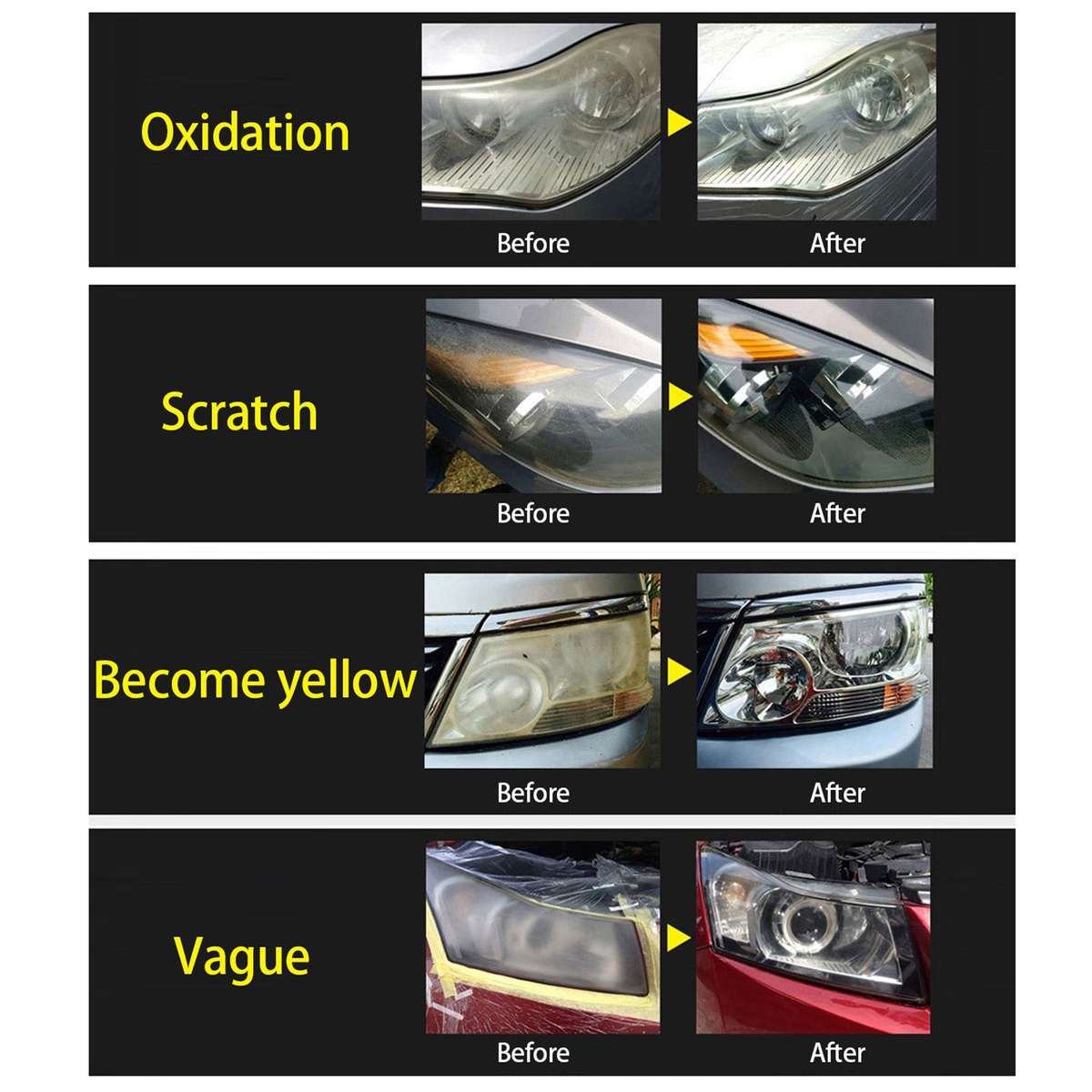 Automobile Headlight Restoration Kits Car Headlight Polish Repair Tool Glass Scratch Repair Headligh