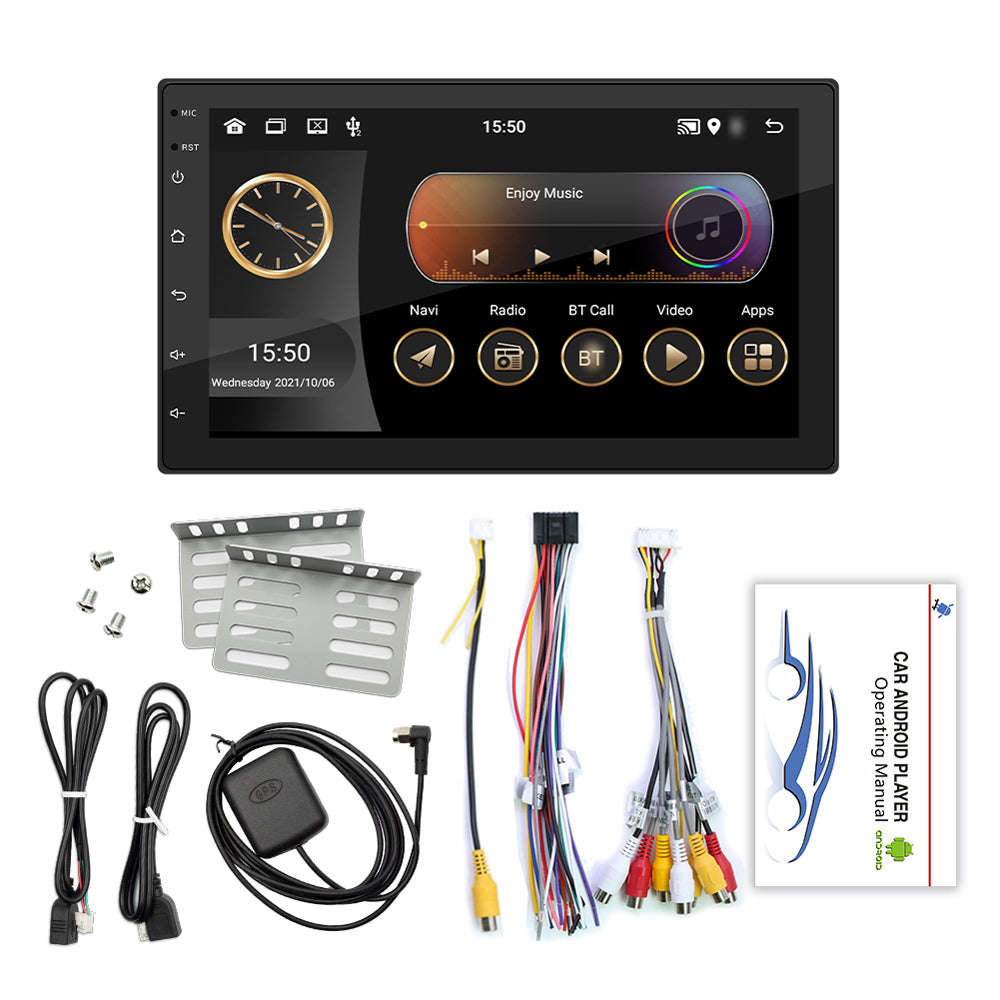 Android 11 Car Stereo Double Din GPS Navigation FM Radio with 7 Inch Touchscreen Support WIFI/AUX/U-