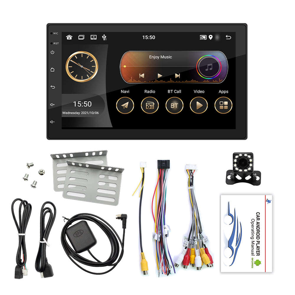 Android 11 Car Stereo Double Din GPS Navigation FM Radio with 7 Inch Touchscreen Support WIFI/AUX/U-