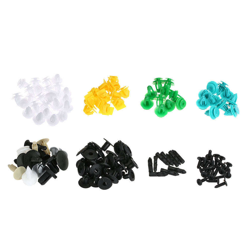 Auto Fastener Clips 100PCS Car Mixed Universal Door Trim Panel Rivet Bumper Plastic Clip Car Retaine