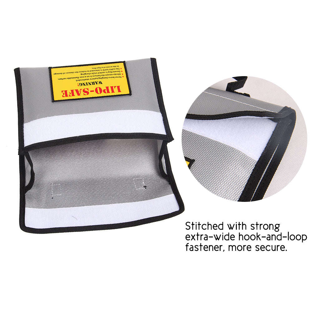 Portable Fireproof Explosionproof Lipo Battery Safe Bag Handheld Heat Resistant Pouch Sack fo