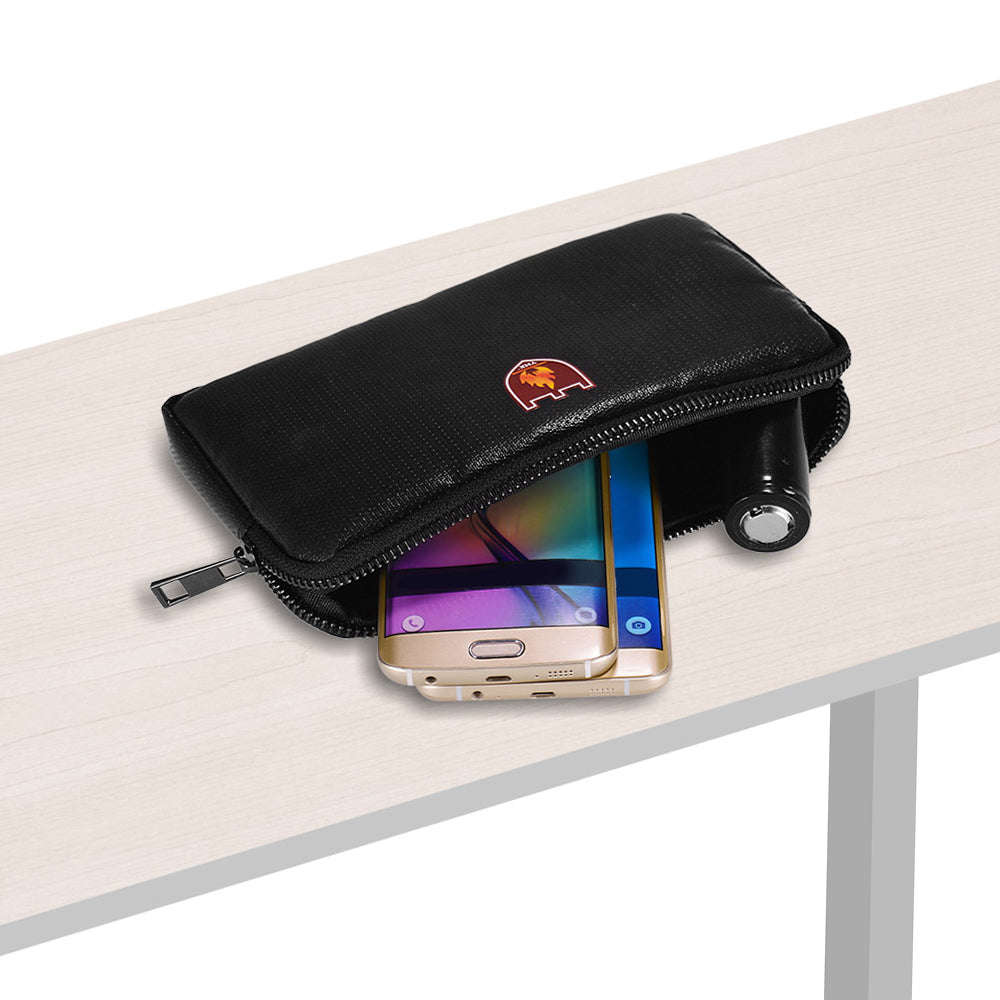 Portable Safe Organizer Fireproof Bag Water Resistant Carrying Box Silicone Material Storage