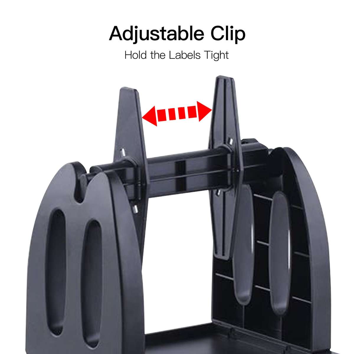 Label Holder for Desktop Thermal Label Printer 2 in 1 Rolls & Fan-Fold Stack Labels Shipping