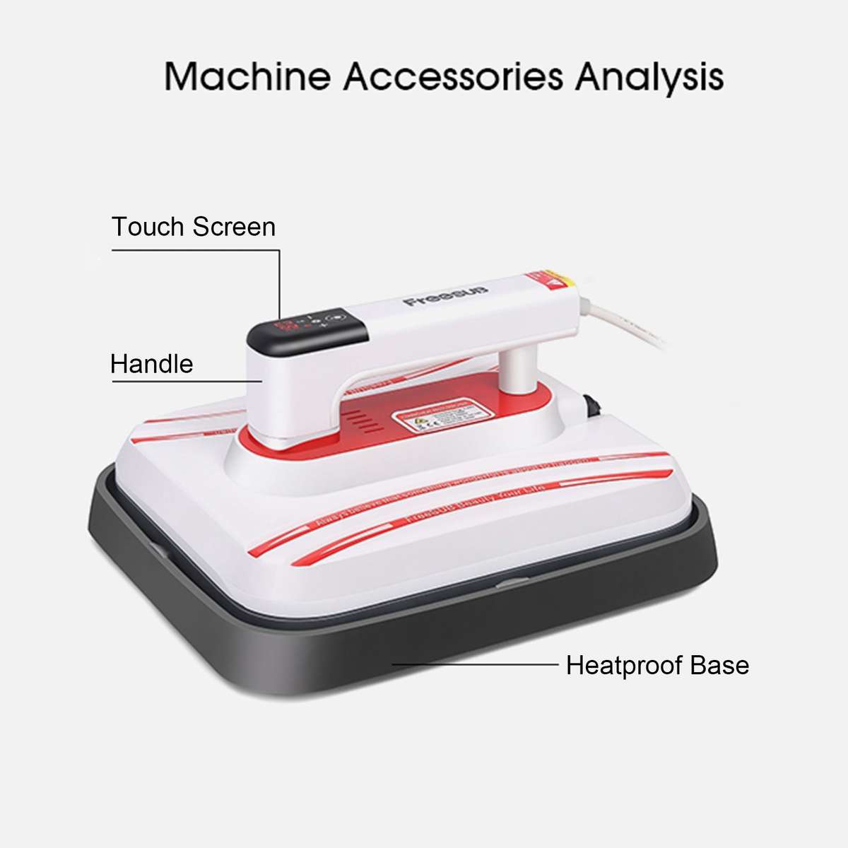 Protable Heat Press Machine T-Shirt Printing Easy Heating Transfer Press Iron Machines for Ba