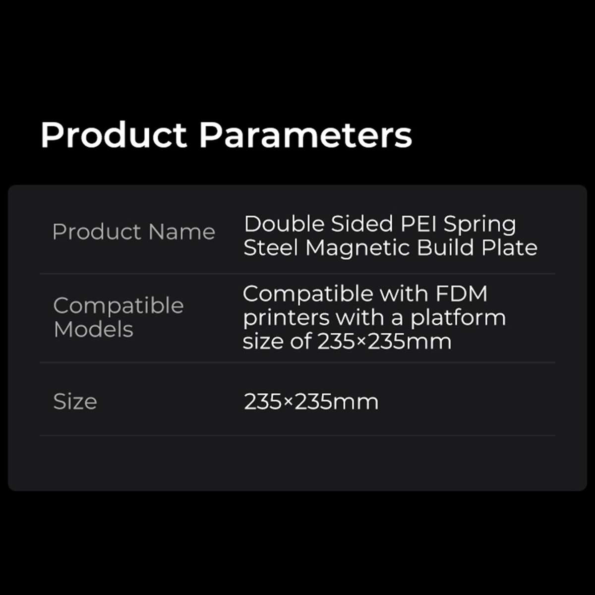 Creality 3D PEI Sheet Print Bed + Magnetic Sticker Flexible Removable Spring Steel Build Surf