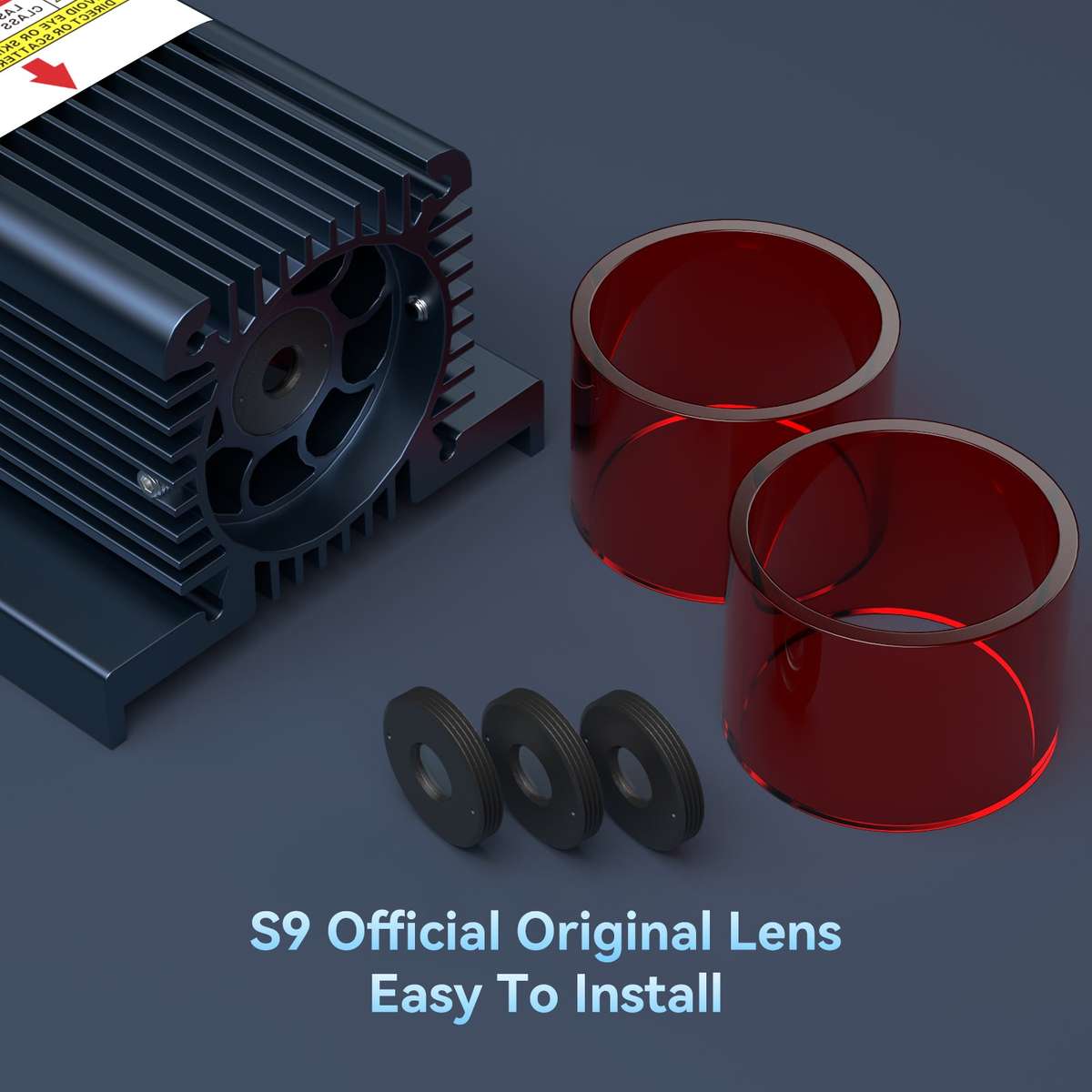 SCULPFUN S9 Original Lens Set 3Pcs Original Standard Lens + 2 Acrylic Covers Highly Transpare