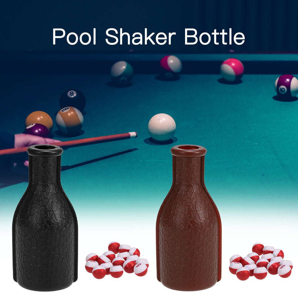 Billiard Tally Bottle Plastic Pool Shaker Bottle Kelly Pill Pool Billiard Depot Bottle with 1