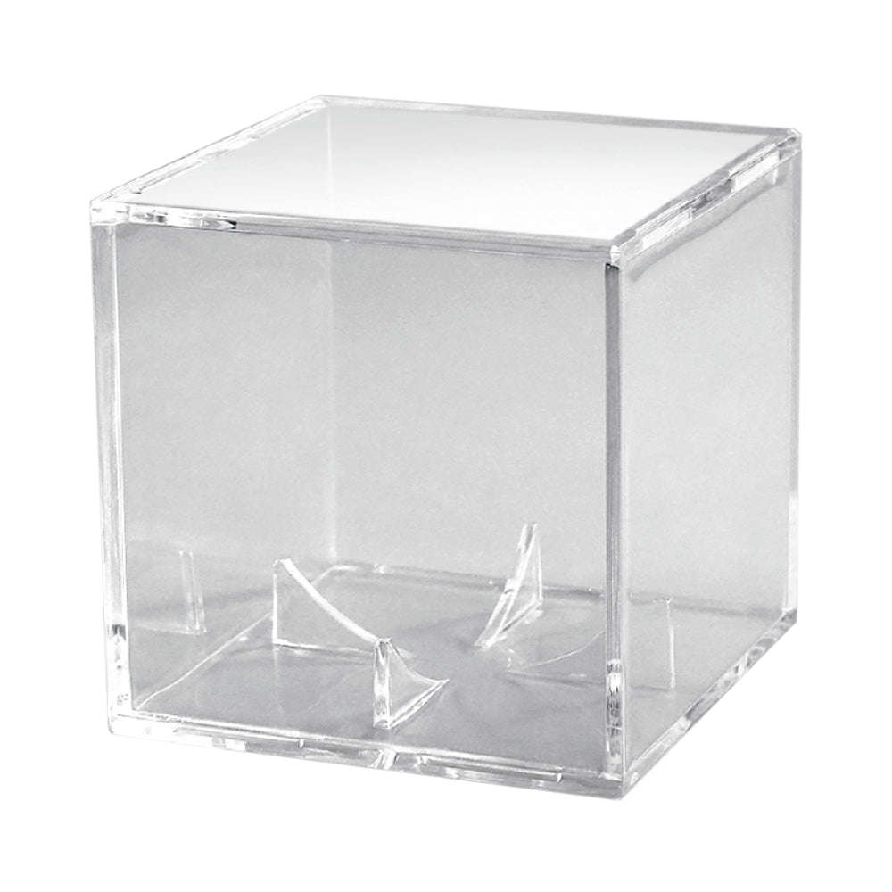 Baseball Display Case UV Protection Acrylic Cube Baseball Holder Square Clear Supports Box fo