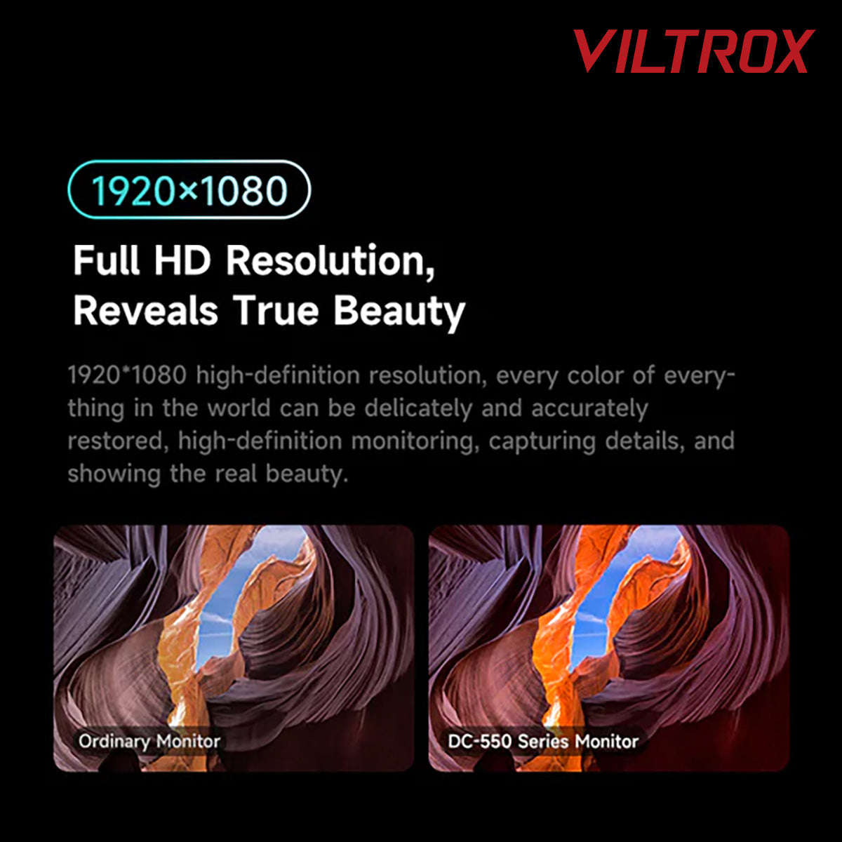 VILTROX 5.5" DC-550 HD Camera Monitor-In/Out-Door Photos/Video - VL-DC-550