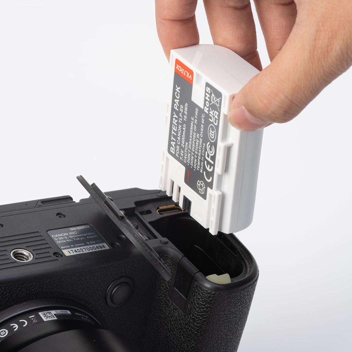 Viltrox LP-E6 2400mAh Lithium Camera Battery with USB-C Port for Canon Cameras