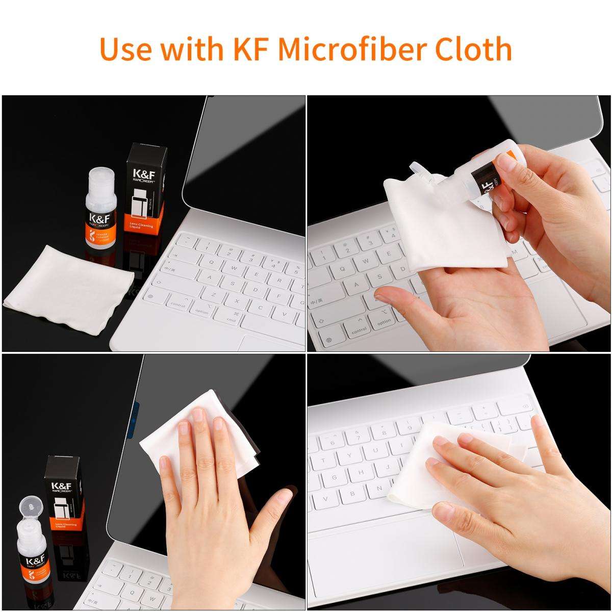 K&F Concept 10 Pack 20ml Cleaning Liquid for Lenses, Sensors, Glasses etc.